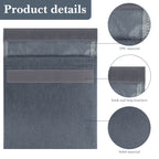 Linkidea 2 Pcs Reusable Snack Bag, Recycled Hook and Loop Packs Pouch for Adult, Leak-Proof Pack It Snack Bag Fits Snacks, Sandwich (Grey)