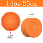 Linkidea 2 Pack Water Bottle Boot Compatible with CamelBak Eddy+20oz/25oz, Chute Mag 20oz/25oz, Carry Cap, Silicone Anti-Slip Bottle Bottom Bumper Protector (Orange)