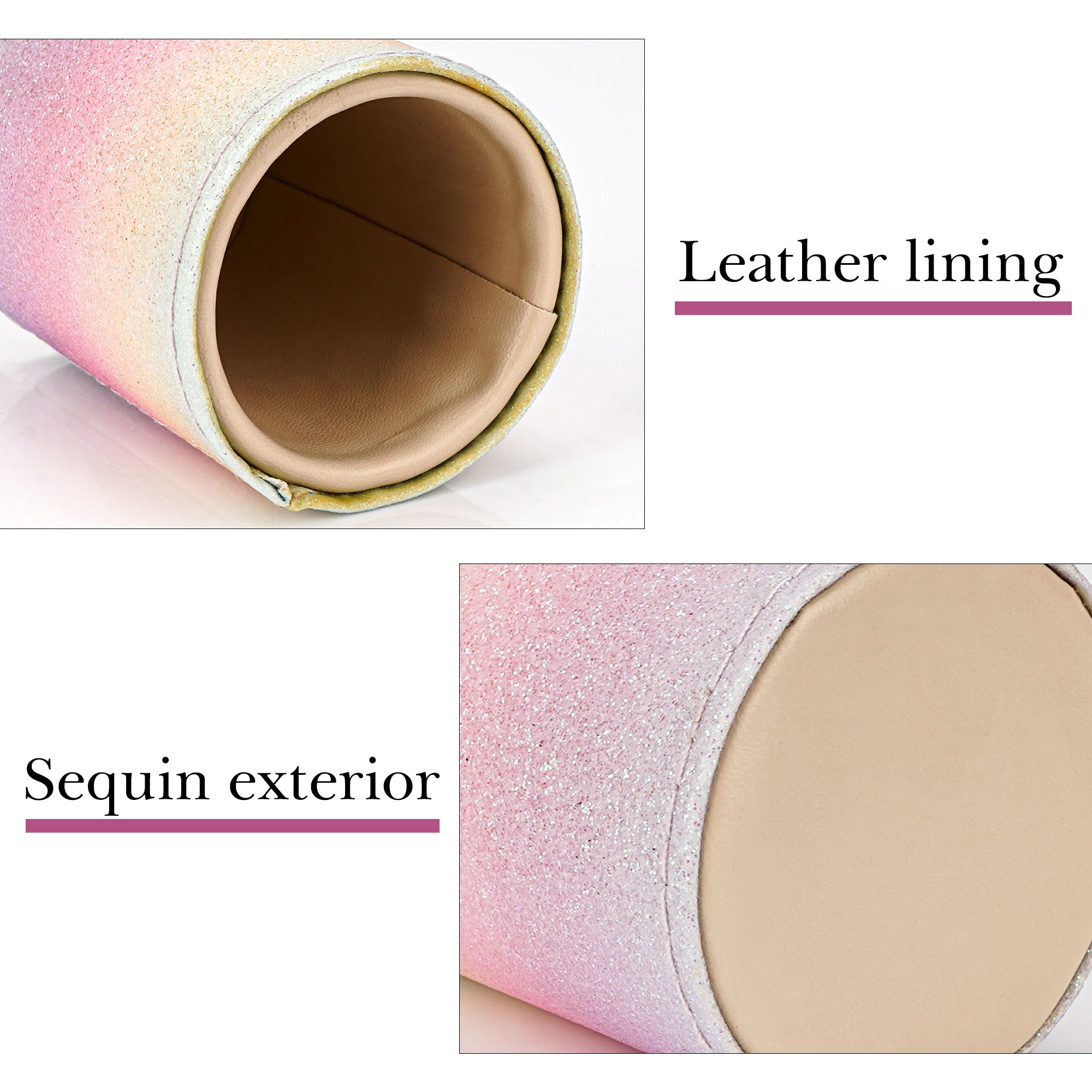 Reading Glasses Desk Holder Stand, Vegan Leather Lined Eyewear Display Storage for Nightstand Office Organizer (Small, Multi)