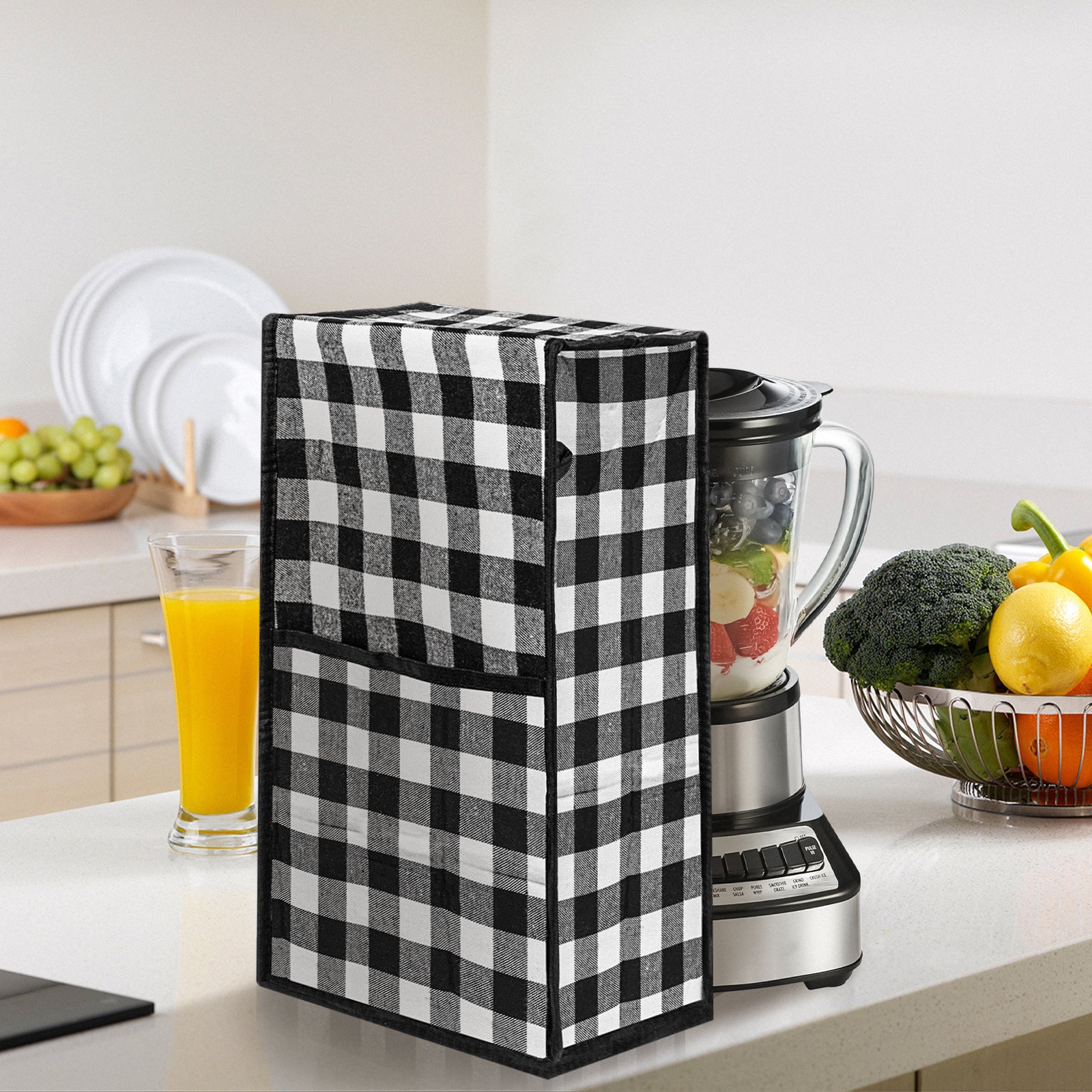 Linkidea Blender Cover, Dustproof Blender Cover for Home, Kitchen Use, Insulated Blender Cover with Compartment, Exact Size Compatible with Hamilton Beach 54221