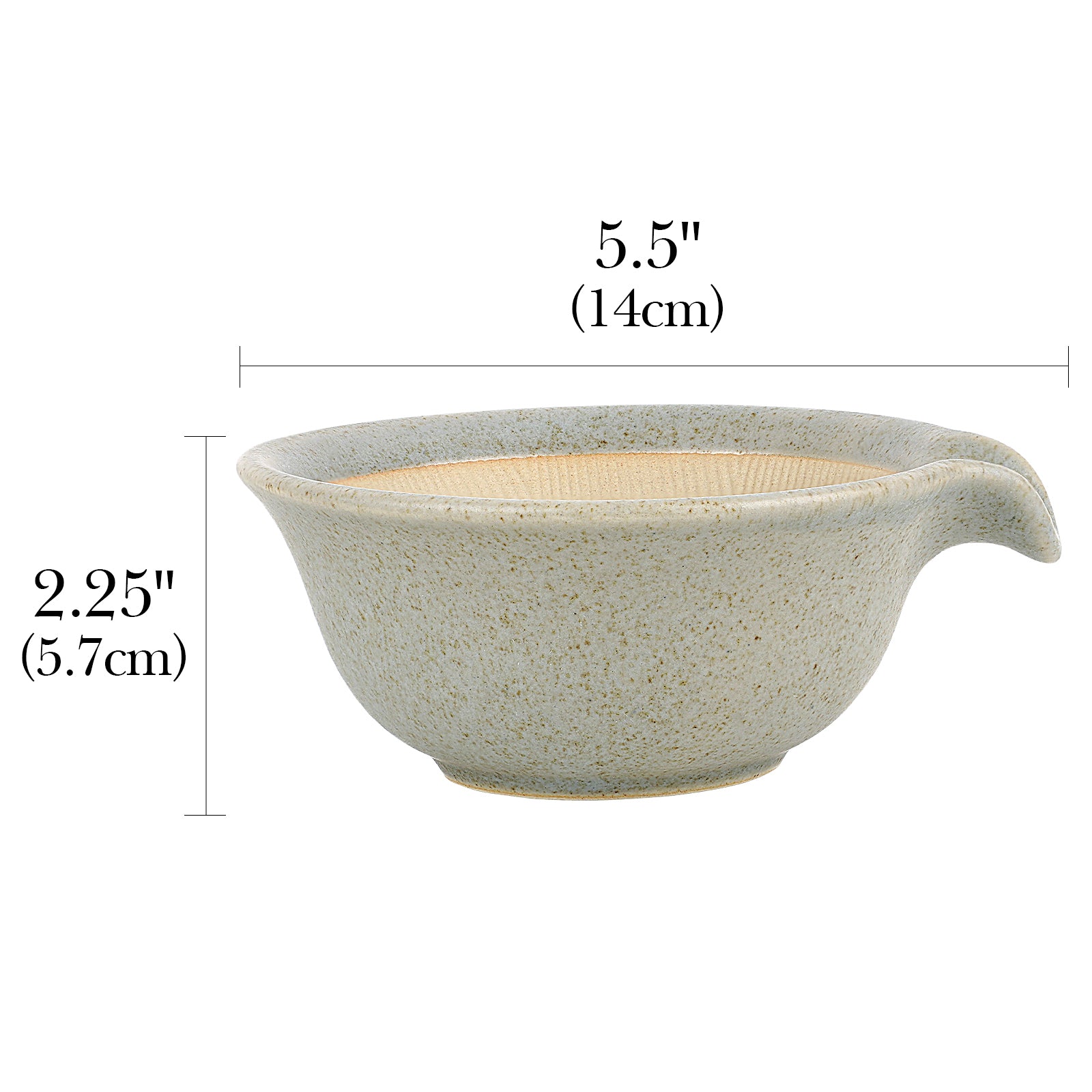 Linkidea Ceramic Shaving & Beard Grooming Bowl for Men, Wide Mouth Lathering Cup for Wet Razors, Traditional Shave Cream Cup (Grey)