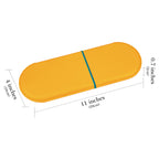 Linkidea Battery Storage Case with Tester, Portable Batteries Case Compatible with 12 AA, 12 AAA, Button Cells, Single Layer Battery Storage Box (Orange)