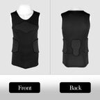 Linkidea Youth Soccer Impact Vest, Padded Protective Sleeveless Chest Vest for Contact Sports, Soccer Goalie Vest with Torso & Rib Protection, Lightweight, Non-Restrictive, Ages 10-14
