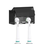 Linkidea Electric Acrylic Toothbrush Holder, 3 Slots Organizer Stand Compatible with Oral-B iO Series, Smart 1500, Pro 3000 (Black)