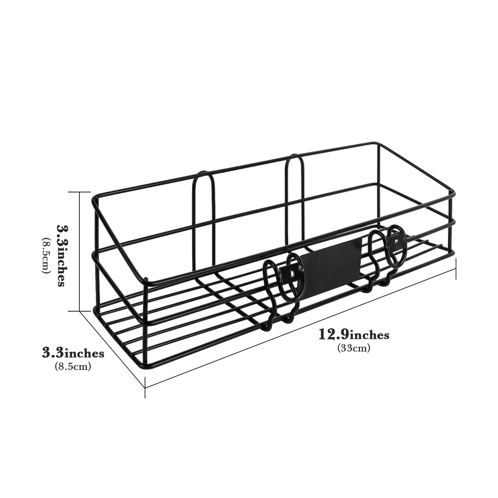 Linkidea BBQ Grill Spice Rack, Stainless Steel Clip-On Seasoning Holder for Charcoal Grills, No-Drill Grill Side Shelf Organizer for Sauces & Tools, Outdoor Cooking Accessory