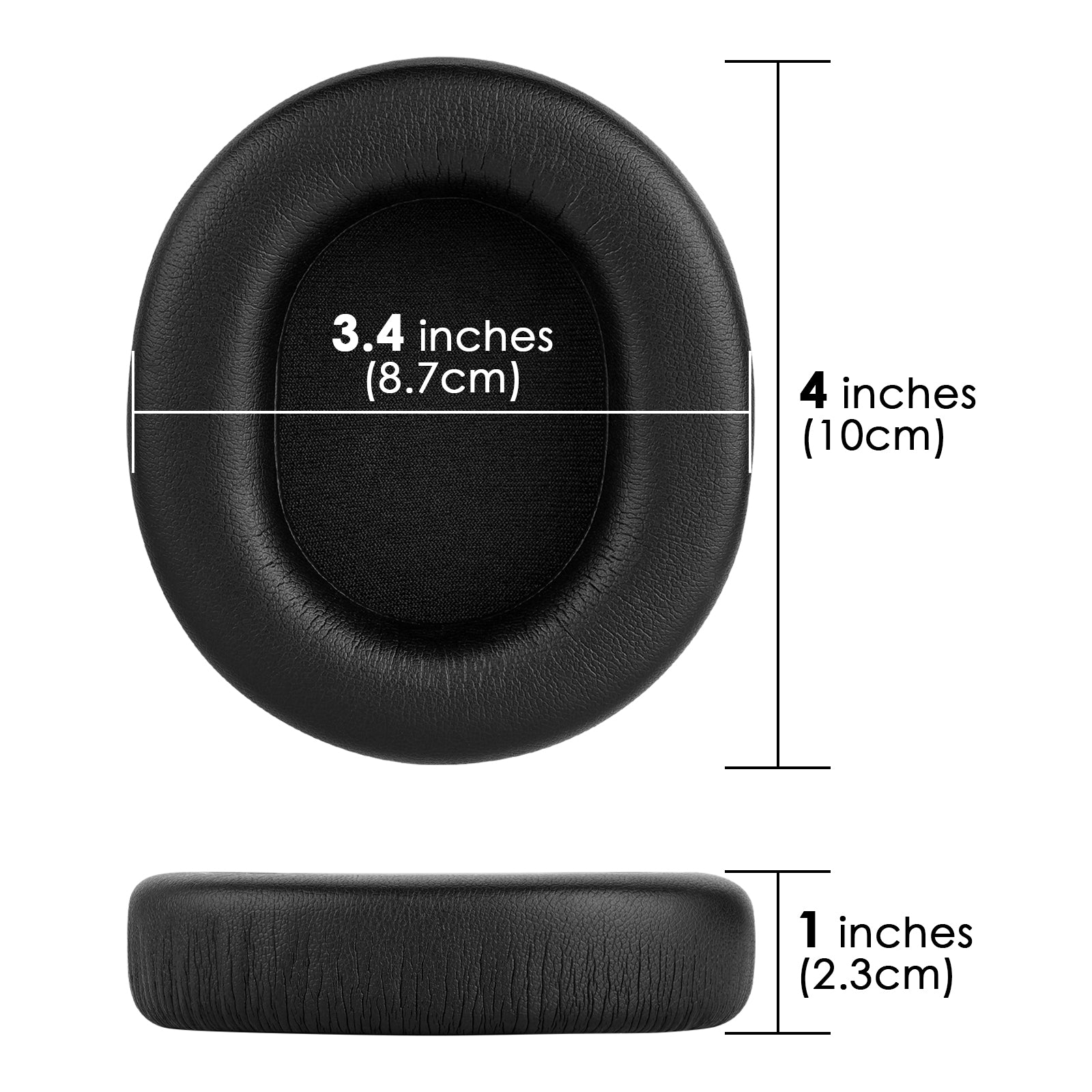LinkIdea Replacement Ear Pads for Turtle Beach Stealth 600/ 500/ 400/ 300 Headphones Ear Cushions, Headset Earpads ( Protein Leather / Black )