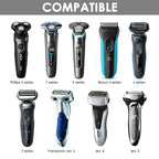 Linkidea 2 Pack Wall Mount Electric Razor Holder, Compatible with Philips Norelco Series 9 / 7 / 5, Self-Adhesive Bathroom Organizer Shaving Stand (Black)