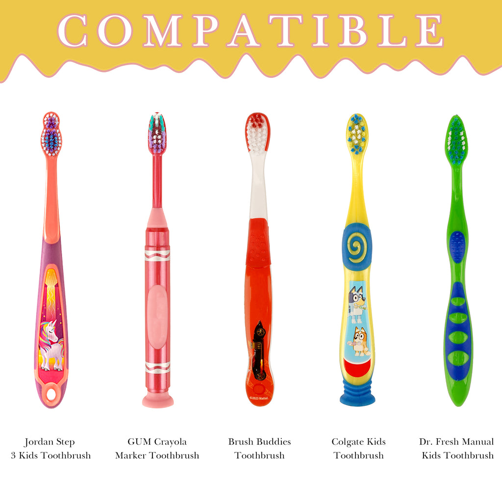Linkidea 2 Pack Wall Mount Toothbrush Holder with Cover for Bathroom, Shower, Plastic Self Adhesive Wallmount Tooth Brush Hanger Compatible with Colgate, GUM, Brush Buddies Kids Toothbrush (Multi)