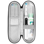 Linkidea Electric Toothbrush Travel Case with Ventilation, Compact Hard Shell Toothpaste/Electronic Brush Protective Storage Bag, Compatible with Oral-B iO Series, Philip Sonicare