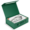 Linkidea Quick Assemble Magnetic Gift Box, Foldable Rigid Gift Box with Shredded Paper Filler, Gift Packaging for Over-Ear Headphones & Electronics (Green)