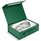 Linkidea Quick Assemble Magnetic Gift Box, Foldable Rigid Gift Box with Shredded Paper Filler, Gift Packaging for Over-Ear Headphones & Electronics (Green)