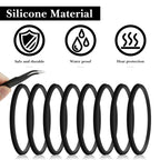 Linkidea 8 Pack Water Bottle Gasket Replacement Compatible with YETI Tumbler 30oz, Cup 26oz/30oz, Silicone O Ring Leak Proof Rubber Seal with Tweezer