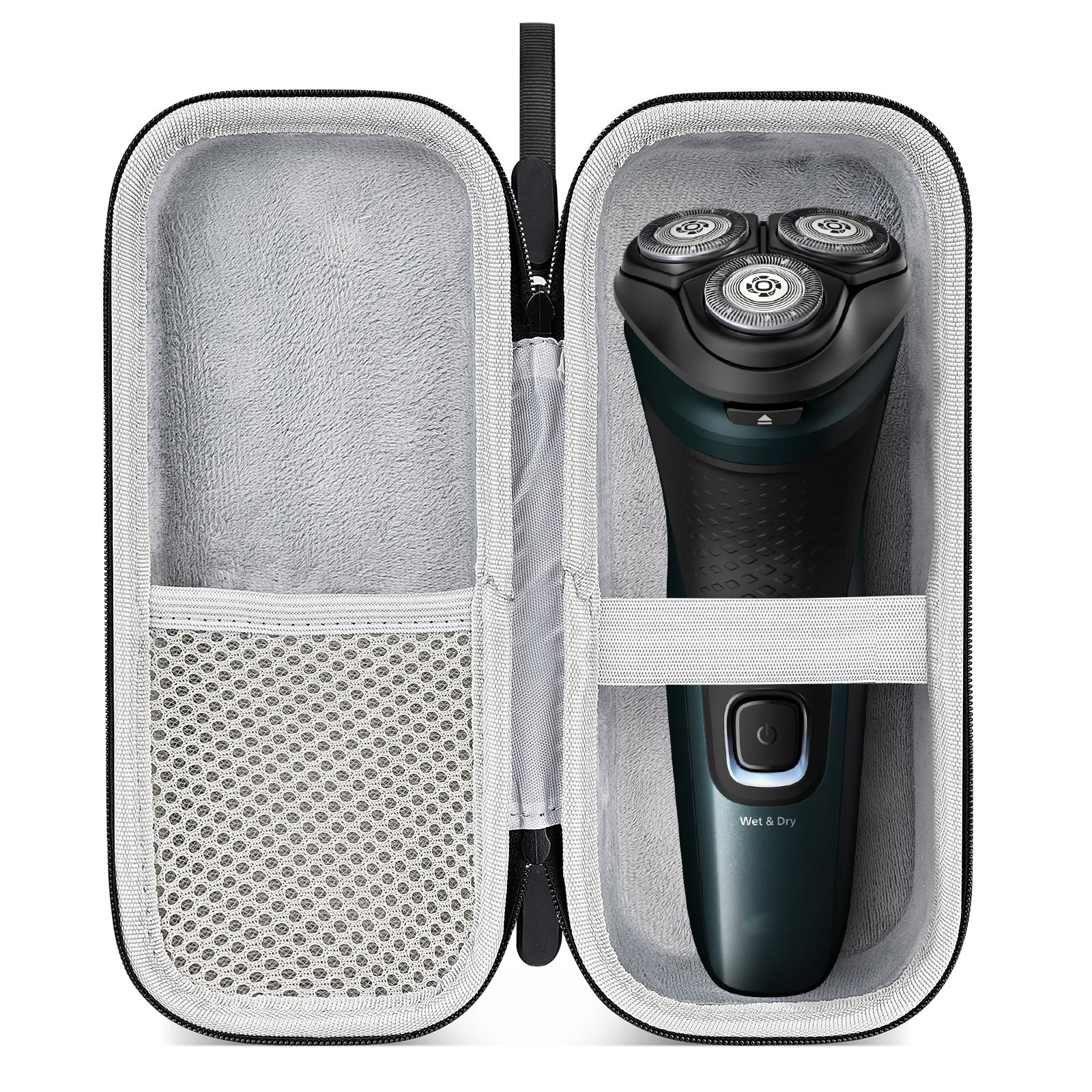 Linkidea Hard Shell Travel Case for Philips Norelco Shavers 2400, 3600 Series, Electric Razor Organizer & Protector, Men's Shaving Accessories Holder (Black)