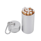 Linkidea Lightweight Cigarette Case, Portable Metal Organizer for Travel, Holds 20 Regular / King Size, Cigarette Storage Tank (Silver)