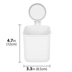 Linkidea 2 Pack Electric Shaver Holder with Drain Hole, Self-Adhesive Wall Mount Storage Razor Stand, Compatible with Philips Norelco Shaver 2400 / 3600, Series 7, 9 (White)