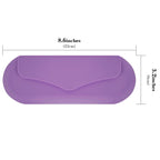 Linkidea Manual Toothbrush Toothpaste Travel Case, Silicone Brush Bag with Magnetic Snap, Protective Storage Compatible with Colgate ExtraClean, Oral-B CrossAction (Purple)