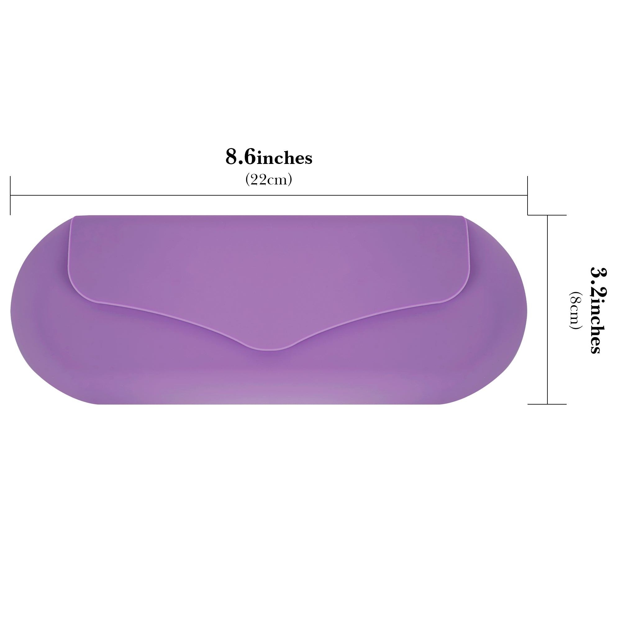 Linkidea Manual Toothbrush Toothpaste Travel Case, Silicone Brush Bag with Magnetic Snap, Protective Storage Compatible with Colgate ExtraClean, Oral-B CrossAction (Purple)