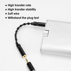 Linkidea 4.4mm Balanced Male to 2.5mm Female Headphone Adapter Cable, Silver-Plated Copper Audio Converter for HiFi DAC, DAP & Headphone Amplifier, 15.5cm