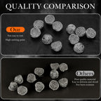 Linkidea 50 Pcs Iron Wire Mesh Pipe Screens, 15mm (0.6 Inch) Dome-Shaped Bowl Filters for Smoking & Herbal Pipes (Silver)