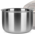Linkidea 316 Stainless Steel Replacement Inner Pot Compatible with Zojirushi NS-TSC18, NS-WAC18, NS-TGC18, NL-AAC18 10 Cup Rice Cooker, No Coating, Dishwasher Safe