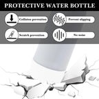 Linkidea 2 Pack Water Bottle Boot Compatible with 17oz ORIGINAL, BJPKPK, MIRA Cascade Cola Shaped Bottles, Silicone Bottle Bottom Sleeve Bumper Protector (White)