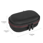 Linkidea Hard Shell Travel Electric Shaver Case, Portable Protective Storage Pouch for Andis 17150/17205/17220, Philips, Panasonic, Remington, Compact Men's Razor Organizer (Black)