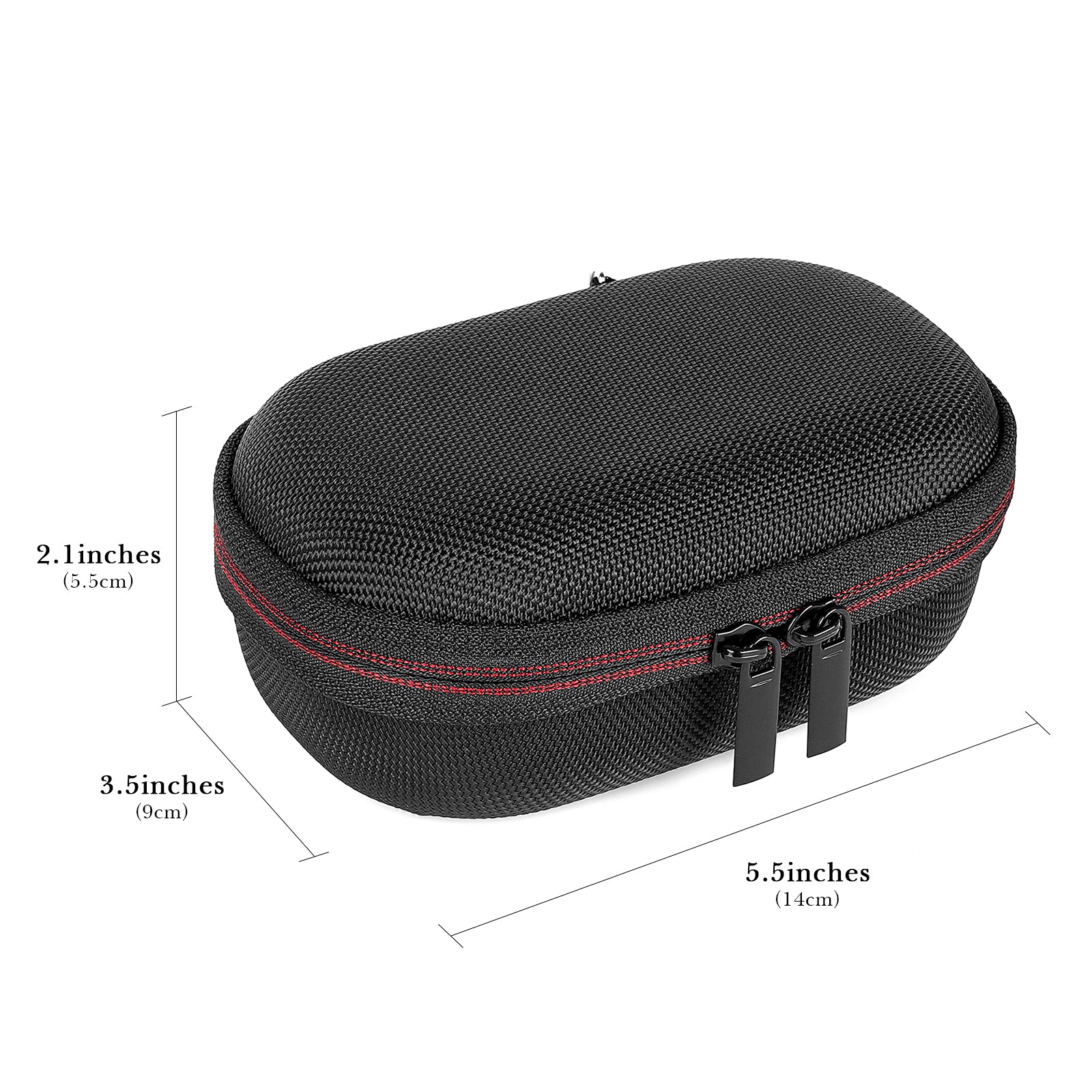 Linkidea Hard Shell Travel Electric Shaver Case, Portable Protective Storage Pouch for Andis 17150/17205/17220, Philips, Panasonic, Remington, Compact Men's Razor Organizer (Black)