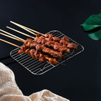 Linkidea 2 Pack Stainless Steel Grilling Rack, 9.6" x 7" Oven Safe Grid Wired Rack for Baking, BBQ Accessories Compatible with Stock Your Home, Stack Man, Eco-Foil,