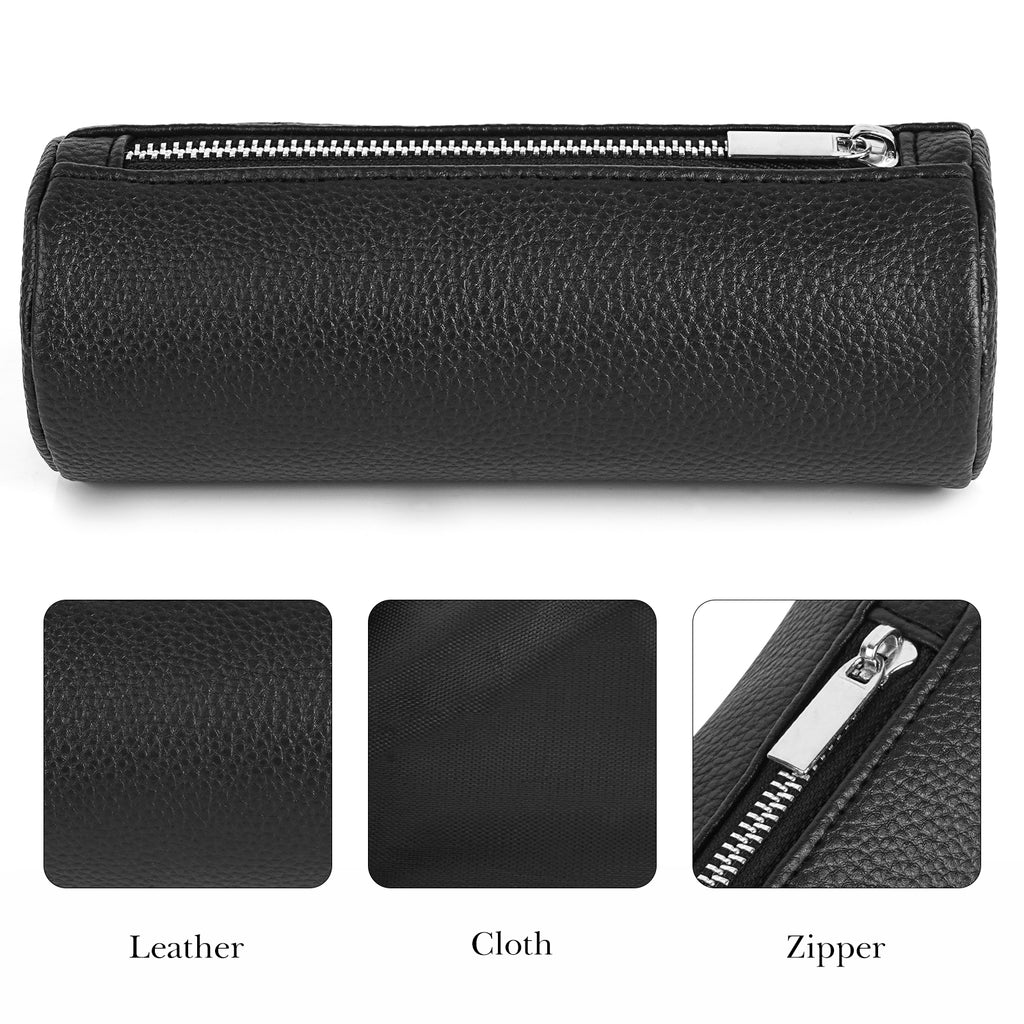 Linkidea Oversized Sunglasses Pouch, Large Frame Glasses Pouch for Sunglass, Eyeglasses Travel Bag Compatible with RayBan Aviator Reverse/William Titanium/New Wayfarer/Aviator (Black)