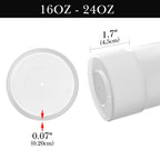 Linkidea 2 Pack Water Bottle Boot Compatible with Contigo West Loop 2.0 16oz/20oz/24oz, Huron 2.0 16oz/20oz, Silicone Anti-Slip Bottle Bottom Bumper Protector (Clear White)