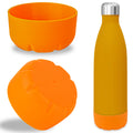 Linkidea 2 Pack Water Bottle Boot Compatible with 17oz ORIGINAL, BJPKPK, MIRA Cascade Cola Shaped Bottles, Silicone Bottle Bottom Sleeve Bumper Protector (Orange)