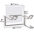 Linkidea Hair Dryer Holder Wall Mount, Self-Adhesive Bathroom Blow Hair Dryer Holder Organizer Compatible with Dyson and Most Hair Dryers