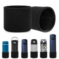 Linkidea 2 Pack Neoprene Water Bottle Boot Compatible with Thermos FUNTAINER Steel/Tritan 12oz/16oz, Ion8 Sport 12oz, JARLSON, Universal 2.3" - 2.7" Bottle Bottom Bumper Protector (Black)