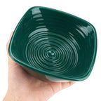 Linkidea Ceramic Shaving Soap Bowl, Wide Mouth Grooming Cup for Men, Foaming Dish for Wet Shave, Easy Lathering, Compatible with All Shaving Brushes (Green)