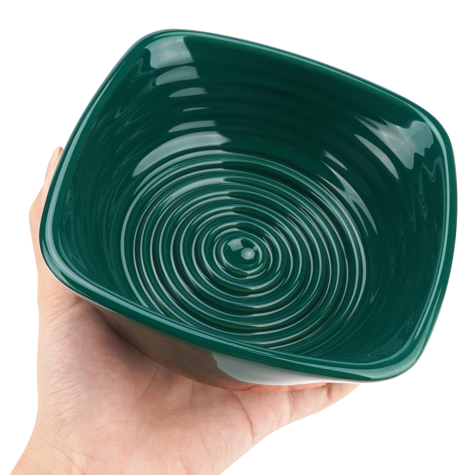 Linkidea Ceramic Shaving Soap Bowl, Wide Mouth Grooming Cup for Men, Foaming Dish for Wet Shave, Easy Lathering, Compatible with All Shaving Brushes (Green)