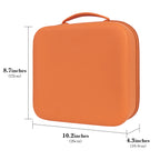 Linkidea Electric Lunch Box Carrying Case Compatible with Crock Pot, DUPASU, Aotto, LUNCHEAZE, Hard Shell Heated Lunch Box Bag with Space for Cable (Orange)