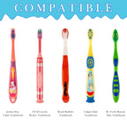 Linkidea 4 Pack Wall Mount Toothbrush Holder for Bathroom, Shower, Plastic Self Adhesive Wallmount Tooth Brush Hanger Compatible with Colgate, GUM, Brush Buddies Kids Toothbrush (Multi)