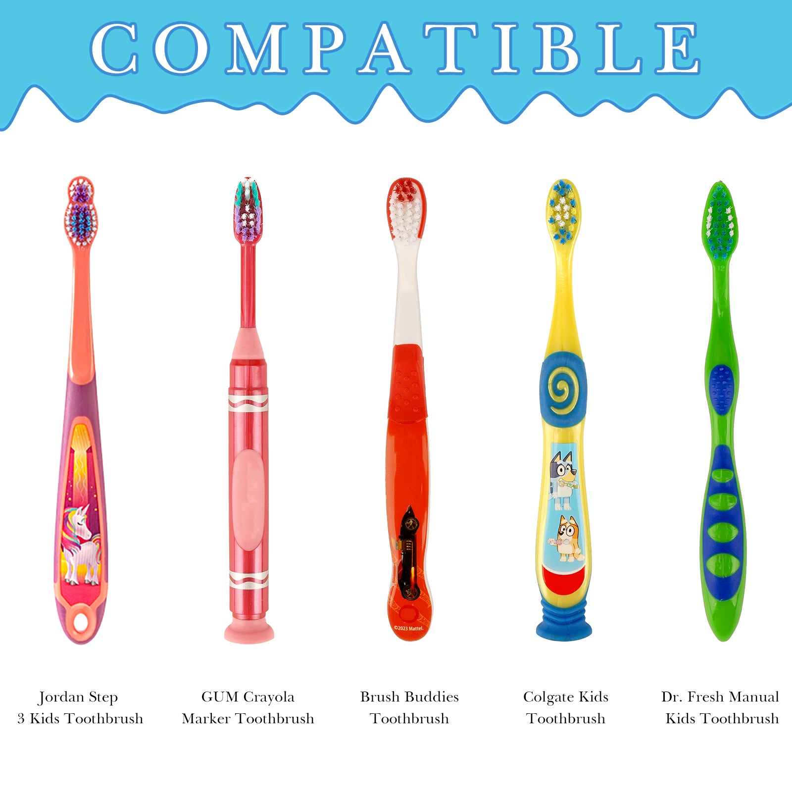 Linkidea 4 Pack Wall Mount Toothbrush Holder for Bathroom, Shower, Plastic Self Adhesive Wallmount Tooth Brush Hanger Compatible with Colgate, GUM, Brush Buddies Kids Toothbrush (Multi)
