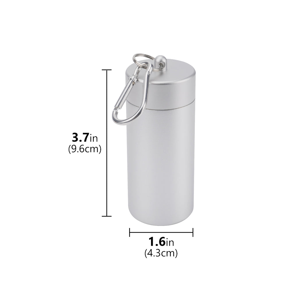 Linkidea Lightweight Cigarette Case, Portable Metal Organizer for Travel, Holds 20 Regular / King Size, Cigarette Storage Tank (Silver)