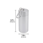 Linkidea Lightweight Cigarette Case, Portable Metal Organizer for Travel, Holds 20 Regular / King Size, Cigarette Storage Tank (Silver)