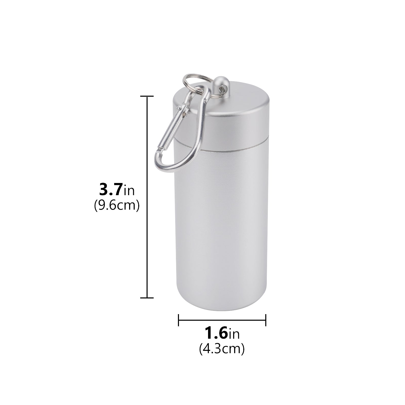 Linkidea Lightweight Cigarette Case, Portable Metal Organizer for Travel, Holds 20 Regular / King Size, Cigarette Storage Tank (Silver)