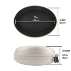 Linkidea Headphones Carrying Case Compatible with Anker Soundcore Q11i, Life Q35, Life Q10, Replacement Protective Hard Shell Travel Bag (Matte Gold)