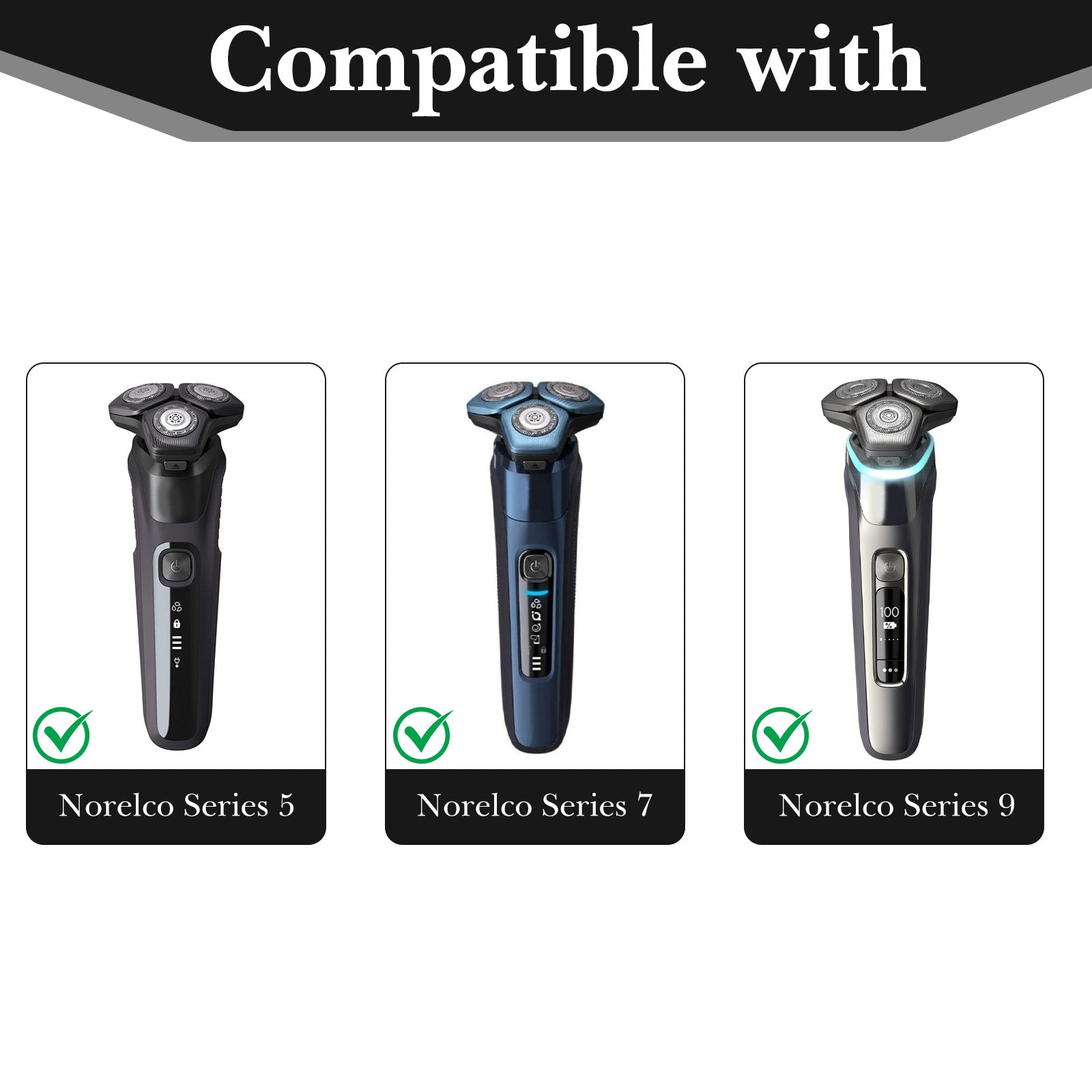 Linkidea Electric Shaver Case, Shaver Stroage Case Compatible with Philips Norelco Series 5, 7, 9, Travel Portable Protection Shaver Bag for Men (Black)