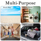 Linkidea Extra Large Tote Bag, Large Capacity Reusable Grocery Bag with Handles, Utility Foldable Shopping Bags Fits Storage, Picnics, Beach Use