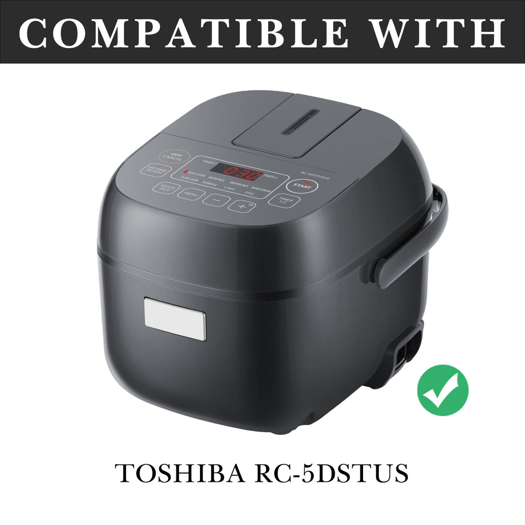 Linkidea Rice Cooker Stainless Steel Inner Pot Compatible wit TOSHIBA RC-5DSTUS(H), Dishwasher Safe, No Coating Replacement Bowl