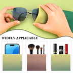 Portable Sunglasses Pouch Case with Cleaning Cloth, Durable Eyewear Soft Storage Organizer Bag Compatible with Ray-Ban RB4098/RB3825 Persol PO3328S