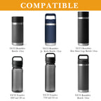 Linkidea 2 Pack Water Bottle Boot Compatible with YETI Rambler Jr. Kids 12oz, Rambler Bottle 12oz/18oz, Yonder 20oz, Silicone Anti-Slip Bottle Bottom Bumper Protector (Orange)