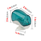 Linkidea Travel Toothbrush Head Covers with Suction Cup, Portable Wall Mount Toothbrush Cap Holder for Outdoor (12 Pcs)