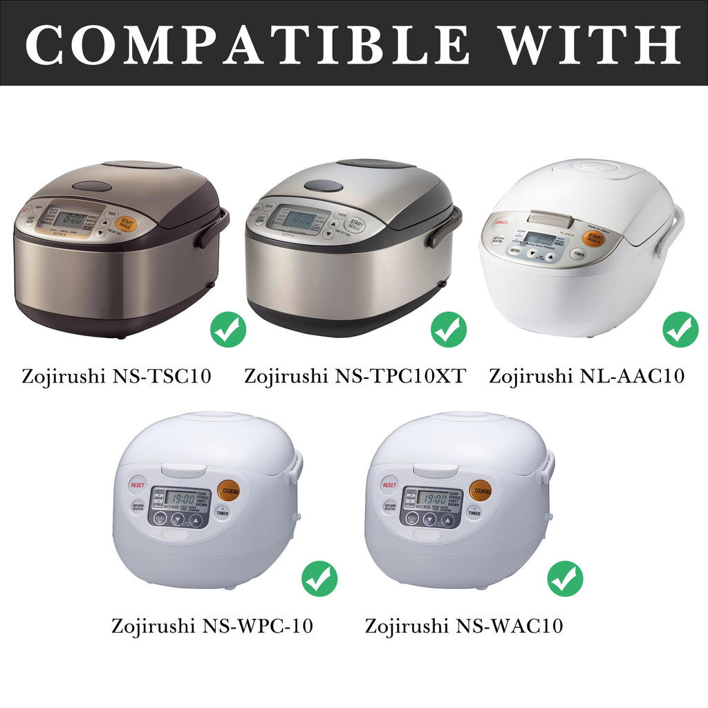 Linkidea Rice Cooker Stainless Steel Inner Pot Compatible with Zojirushi NL-AAC10,NS-TSC10, NS-WPC-10,NS-WAC10, NS-WAH10C, NS-TPC10XT, Dishwasher Safe, No Coating Replacement Bowl