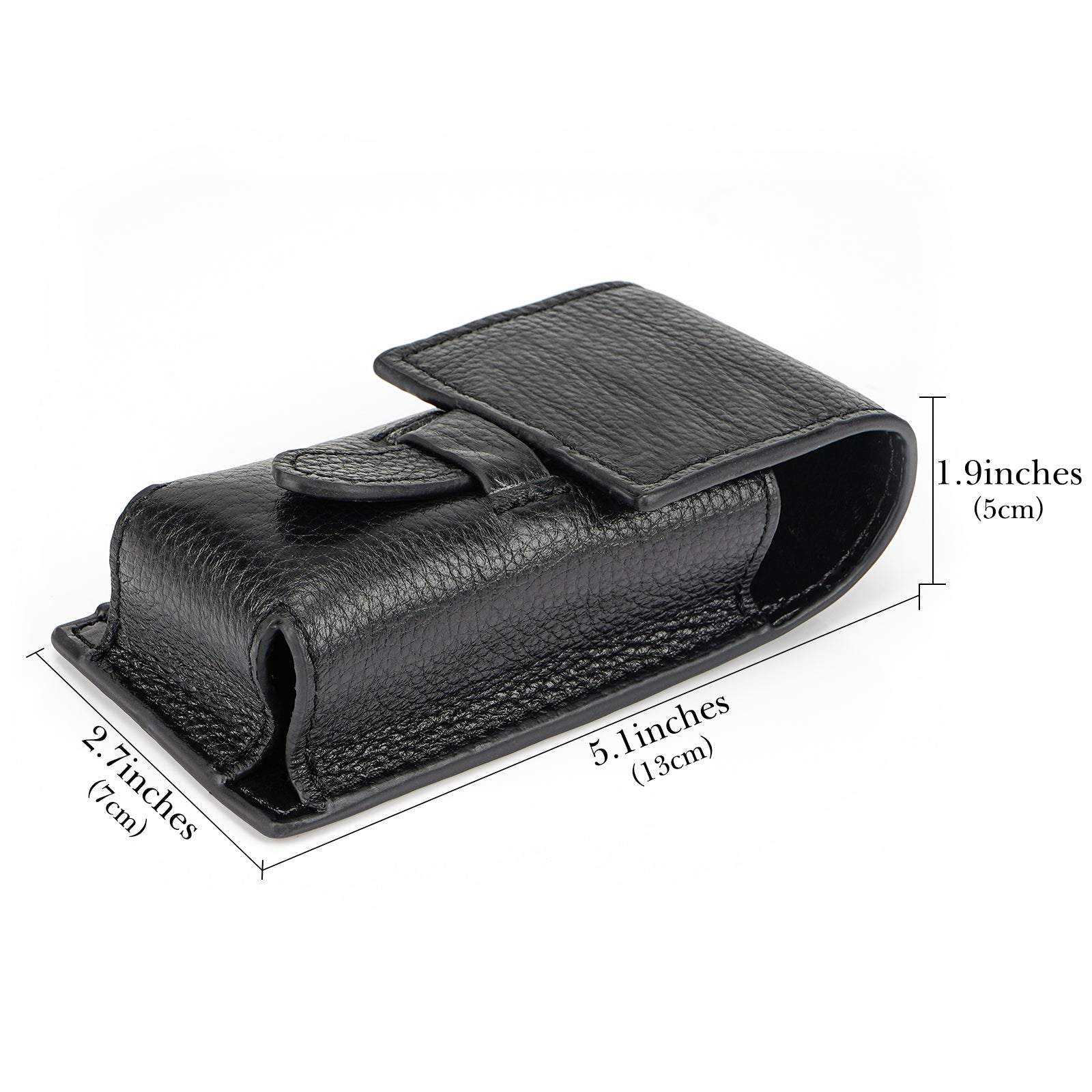 Linkidea Travel Shaving Brush Storage Case, Portable Organizer Bag, Compact Holder Compatible with Small Size Shave Brushes (Black)